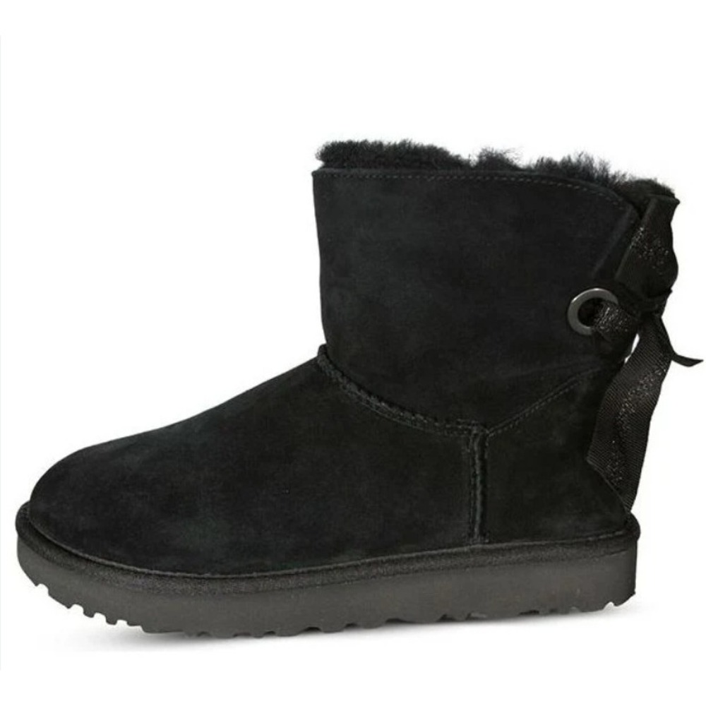UGG Bailey Bow Boot Mini Women's Size 10 Black